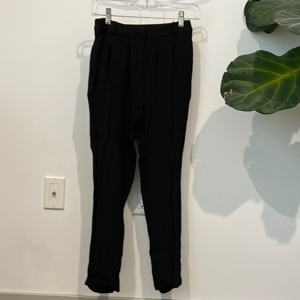 Nordstrom 14th and union tapered black trousers, with belt loop detail